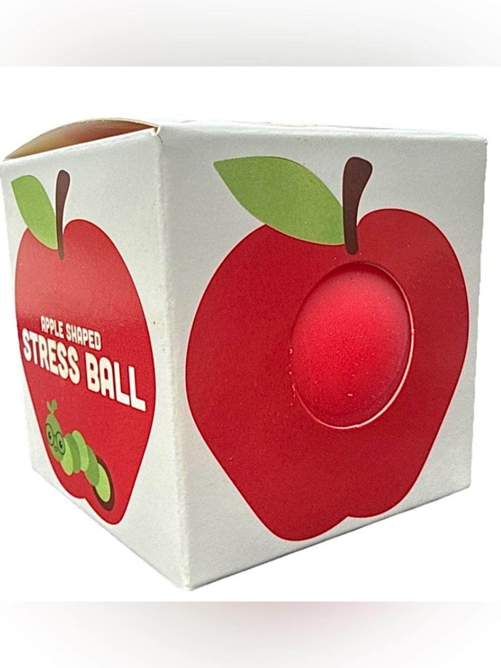 Apple Shaped Stress Ball Collectible - Red Apple Squishy Foam Squeeze Toy